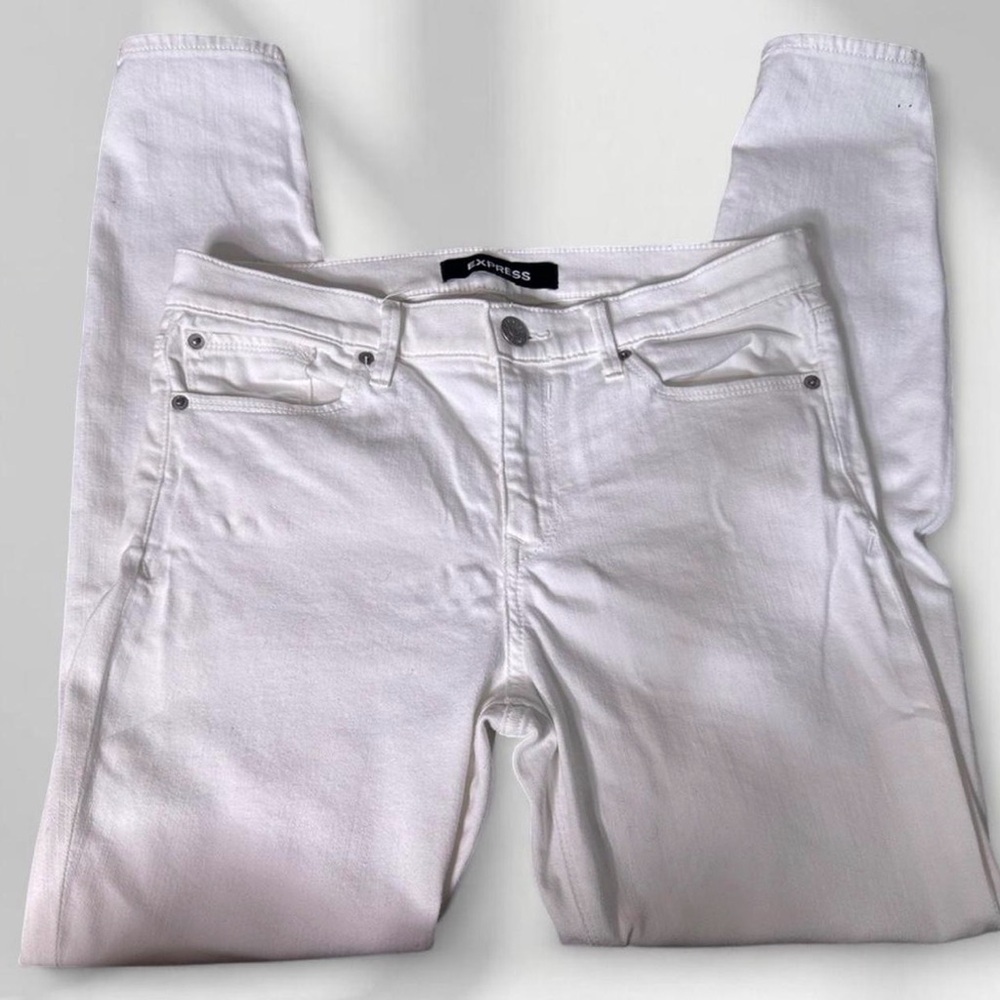 Express White Women's Skinny Jeans